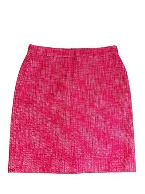Banana Republic pink tweed pencil skirt Size 6 NWT